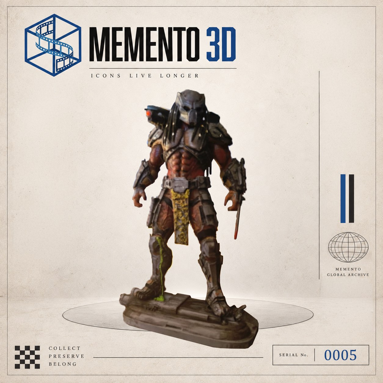 El cazador — figura de colección Memento, serie 0005